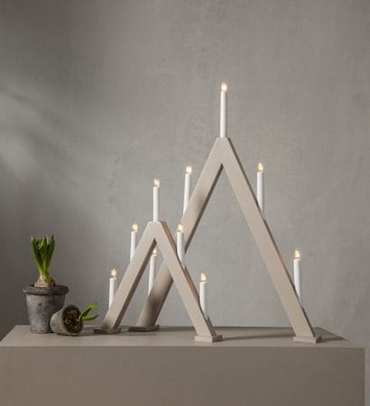 Albo Ljusstake 34 cm - beige - Inredning - Dekoration & inredningsdetaljer - Julpynt & juldekoration