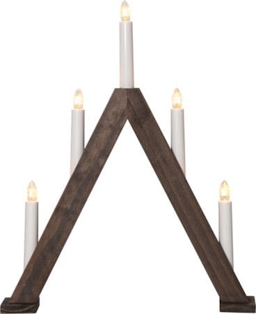 Albo Ljusstake 34 cm - valnötsbrun - Inredning - Dekoration & inredningsdetaljer - Julpynt & juldekoration
