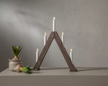 Albo Ljusstake 34 cm - valnötsbrun - Inredning - Dekoration & inredningsdetaljer - Julpynt & juldekoration