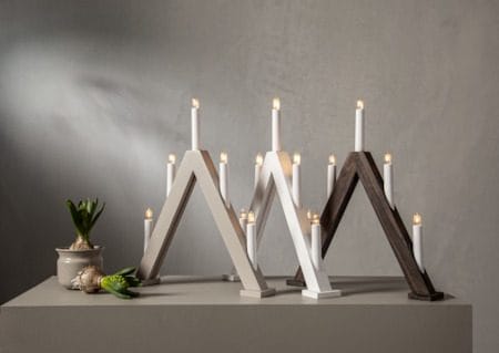 Albo Ljusstake 34 cm - vit - Inredning - Dekoration & inredningsdetaljer - Julpynt & juldekoration