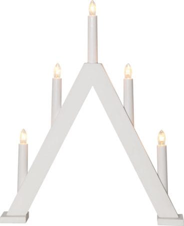 Albo Ljusstake 34 cm - vit - Inredning - Dekoration & inredningsdetaljer - Julpynt & juldekoration