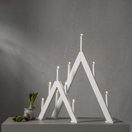 Albo Ljusstake 34 cm - vit - Inredning - Dekoration & inredningsdetaljer - Julpynt & juldekoration