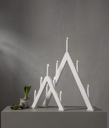 Albo Ljusstake 34 cm - vit - Inredning - Dekoration & inredningsdetaljer - Julpynt & juldekoration