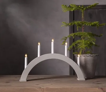 Albo Ljusstake 51 cm - beige - Inredning - Dekoration & inredningsdetaljer - Julpynt & juldekoration