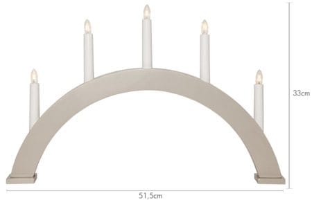 Albo Ljusstake 51 cm - beige - Inredning - Dekoration & inredningsdetaljer - Julpynt & juldekoration