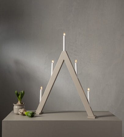 Albo Ljusstake 51 cm - beige - Inredning - Dekoration & inredningsdetaljer - Julpynt & juldekoration