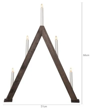 Albo Ljusstake 51 cm - valnötsbrun - Inredning - Dekoration & inredningsdetaljer - Julpynt & juldekoration