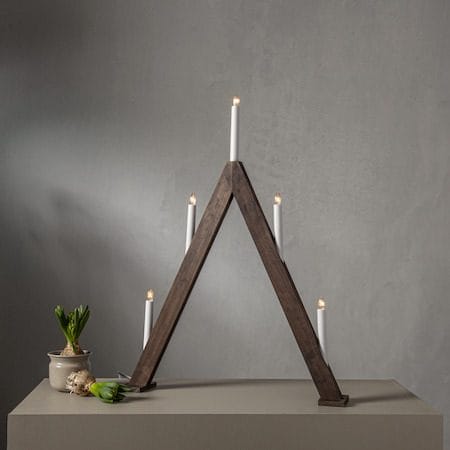 Albo Ljusstake 51 cm - valnötsbrun - Inredning - Dekoration & inredningsdetaljer - Julpynt & juldekoration