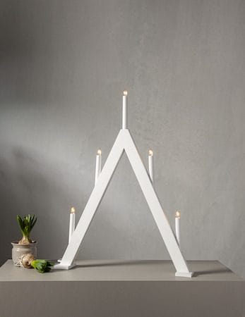 Albo Ljusstake 51 cm - vit - Inredning - Dekoration & inredningsdetaljer - Julpynt & juldekoration