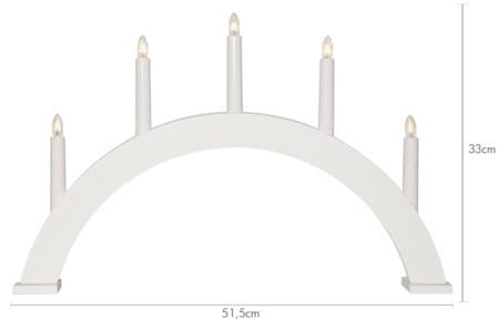Albo Ljusstake 51 cm - vit - Inredning - Dekoration & inredningsdetaljer - Julpynt & juldekoration