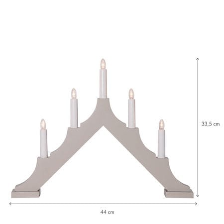 Alma Ljusstake 44 cm - beige - Inredning - Dekoration & inredningsdetaljer - Julpynt & juldekoration