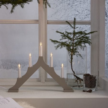 Alma Ljusstake 44 cm - beige - Inredning - Dekoration & inredningsdetaljer - Julpynt & juldekoration
