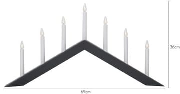 Arrow Ljusstake 69 cm - grafitgrå - Inredning - Dekoration & inredningsdetaljer - Julpynt & juldekoration