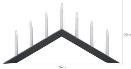 Arrow Ljusstake 69 cm - grafitgrå - Inredning - Dekoration & inredningsdetaljer - Julpynt & juldekoration