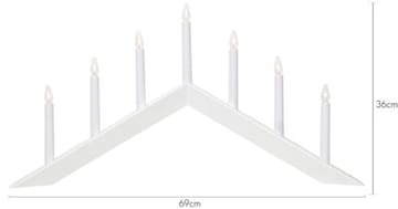 Arrow Ljusstake 69 cm - vit - Inredning - Dekoration & inredningsdetaljer - Julpynt & juldekoration