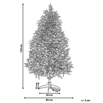 Bassie Liten Snöig Plastgran 120 cm - Vit/Grön - Inredning - Dekoration & inredningsdetaljer - Julpynt & juldekoration - Plastgran
