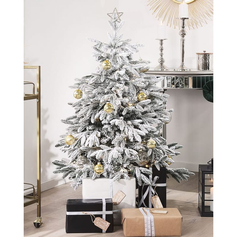Bassie Liten Snöig Plastgran 120 cm - Vit/Grön - Inredning - Dekoration & inredningsdetaljer - Julpynt & juldekoration - Plastgran