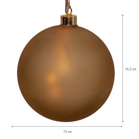 Bliss Glaskula 15 cm - matt guld - Inredning - Dekoration & inredningsdetaljer - Julpynt & juldekoration
