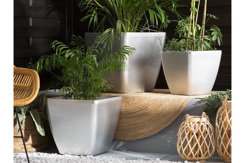Blomkruka Astras 48 cm - Silver - Inredning - Dekoration & inredningsdetaljer
