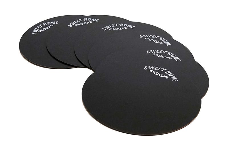Bordstabletter 6-pack, Svart