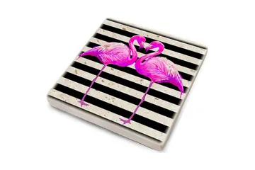 Glasunderlägg 4-pack - Flerfärgad - Inredning - Dekoration & inredningsdetaljer - Bordsdekoration - Glasunderlägg