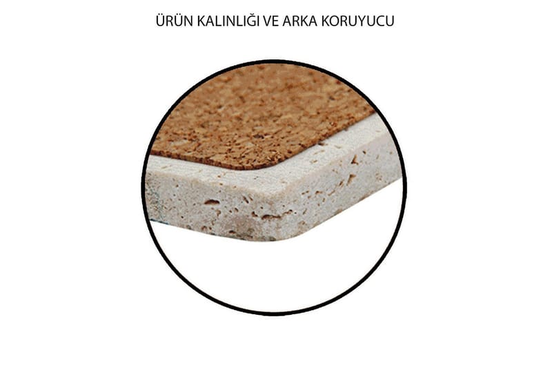 Glasunderlägg 4-pack - Brun/Beige - Inredning - Dekoration & inredningsdetaljer - Bordsdekoration - Glasunderlägg