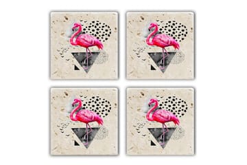 Glasunderl ägg 4-pack - Flerfärgad - Inredning - Dekoration & inredningsdetaljer - Bordsdekoration - Glasunderlägg