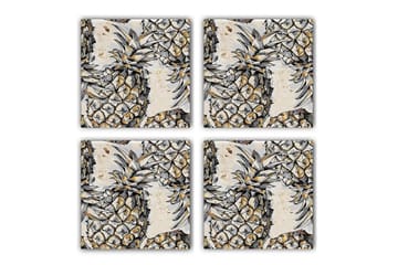 Glasunderlägg 4-pack - Flerfärgad - Inredning - Dekoration & inredningsdetaljer - Bordsdekoration - Glasunderlägg