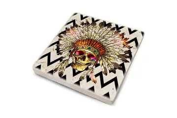 Glasunderlägg 4-pack - Flerfärgad - Inredning - Dekoration & inredningsdetaljer - Bordsdekoration - Glasunderlägg