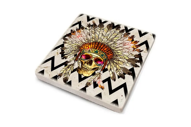 Glasunderlägg 4-pack - Flerfärgad - Inredning - Dekoration & inredningsdetaljer - Bordsdekoration - Glasunderlägg