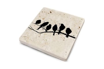 Glasunderlägg 4-pack - Flerfärgad - Inredning - Dekoration & inredningsdetaljer - Bordsdekoration - Glasunderlägg