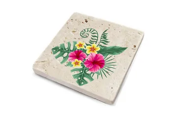 Glasunderlägg 4-pack - Flerfärgad - Inredning - Dekoration & inredningsdetaljer - Bordsdekoration - Glasunderlägg