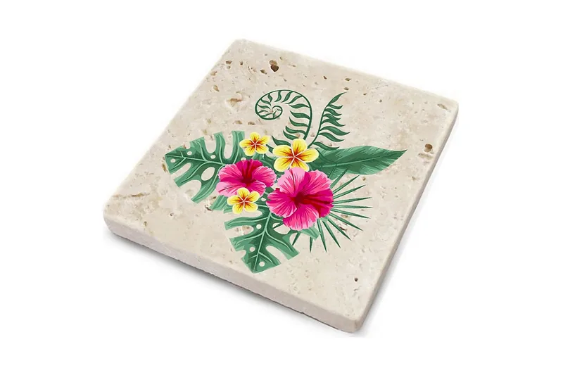 Glasunderlägg 4-pack - Flerfärgad - Inredning - Dekoration & inredningsdetaljer - Bordsdekoration - Glasunderlägg