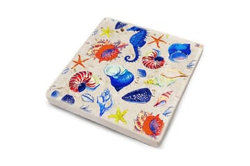 Glasunderlägg 4-pack - Flerfärgad - Inredning - Dekoration & inredningsdetaljer - Bordsdekoration - Glasunderlägg