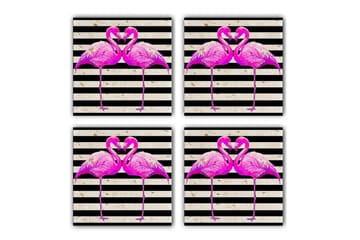 Glasunderl ägg 4-pack - Flerfärgad - Inredning - Dekoration & inredningsdetaljer - Bordsdekoration - Glasunderlägg