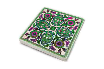 Glasunderlägg 4-pack - Grön/Lila - Inredning - Dekoration & inredningsdetaljer - Bordsdekoration - Glasunderlägg