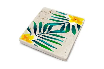 Glasunderlägg 4-pack - Flerfärgad - Inredning - Dekoration & inredningsdetaljer - Bordsdekoration - Glasunderlägg