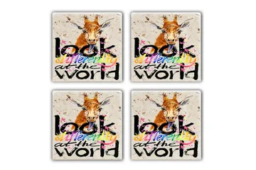 Glasunderl ägg 4-pack - Flerfärgad - Inredning - Dekoration & inredningsdetaljer - Bordsdekoration - Glasunderlägg