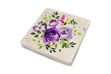 Glasunderlägg 4-pack - Flerfärgad - Inredning - Dekoration & inredningsdetaljer - Bordsdekoration - Glasunderlägg