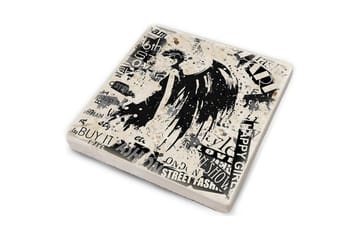 Glasunderlägg 4-pack - Flerfärgad - Inredning - Dekoration & inredningsdetaljer - Bordsdekoration - Glasunderlägg