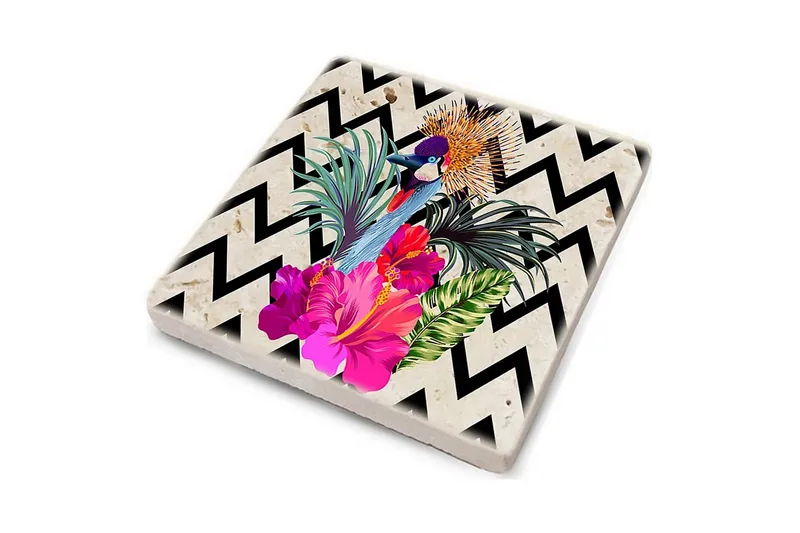 Glasunderlägg 4-pack - Flerfärgad - Inredning - Dekoration & inredningsdetaljer - Bordsdekoration - Glasunderlägg