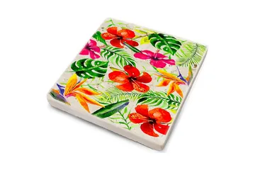 Glasunderlägg 4-pack - Flerfärgad - Inredning - Dekoration & inredningsdetaljer - Bordsdekoration - Glasunderlägg