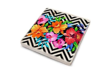 Glasunderlägg 4-pack - Flerfärgad - Inredning - Dekoration & inredningsdetaljer - Bordsdekoration - Glasunderlägg