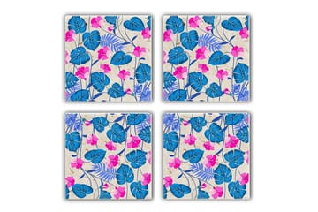 Glasunderl ägg 4-pack - Flerfärgad - Inredning - Dekoration & inredningsdetaljer - Bordsdekoration - Glasunderlägg