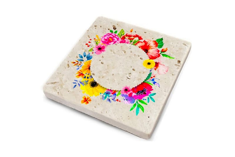 Glasunderlägg 4-pack - Flerfärgad - Inredning - Dekoration & inredningsdetaljer - Bordsdekoration - Glasunderlägg