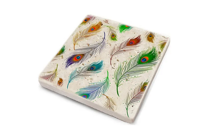 Glasunderlägg 4-pack - Flerfärgad - Inredning - Dekoration & inredningsdetaljer - Bordsdekoration - Glasunderlägg