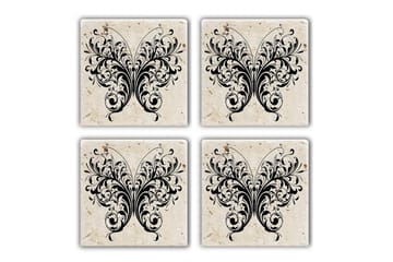 Glasunderlägg 4-pack - Flerfärgad - Inredning - Dekoration & inredningsdetaljer - Bordsdekoration - Glasunderlägg