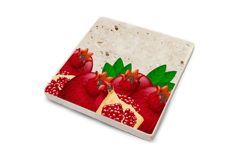 Glasunderlägg 4-pack - Flerfärgad - Inredning - Dekoration & inredningsdetaljer - Bordsdekoration - Glasunderlägg