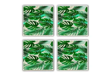 Glasunderlägg 4-pack - Flerfärgad - Inredning - Dekoration & inredningsdetaljer - Bordsdekoration - Glasunderlägg