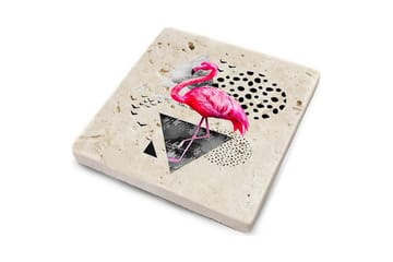 Glasunderlägg 4-pack - Flerfärgad - Inredning - Dekoration & inredningsdetaljer - Bordsdekoration - Glasunderlägg